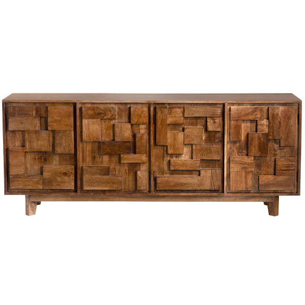 Home Fashion Mondrian Sideboard Brown