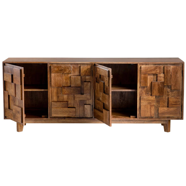 Home Fashion Mondrian Sideboard Brown