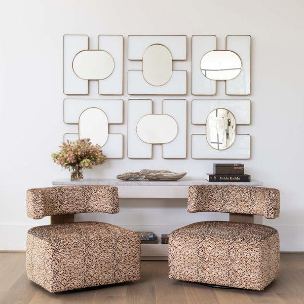 Home Fashion Monet Console Table White Oak