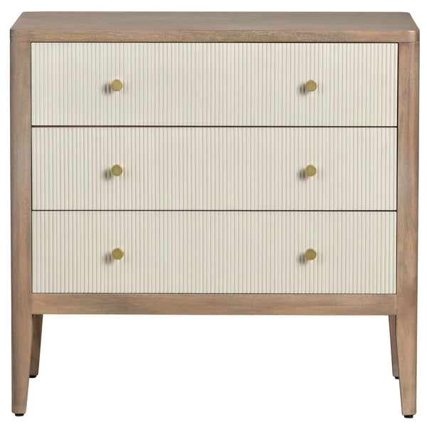 home fashion Montclair 3 Drawer Chest Cream