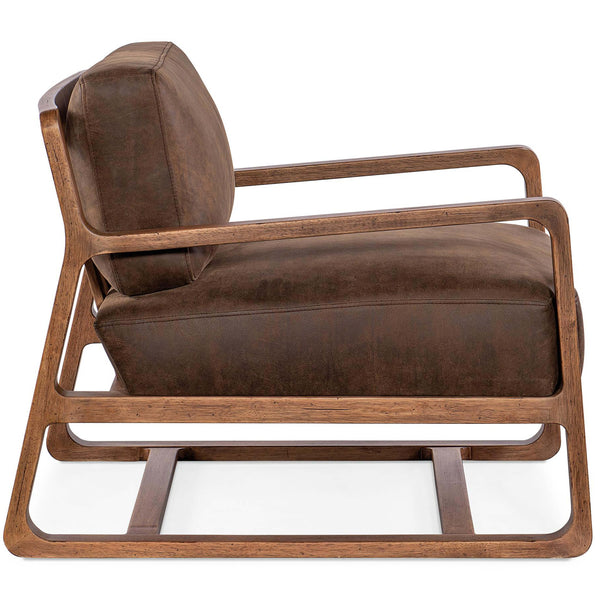 Home Fashion Moraine Leather Chair Seville Timber