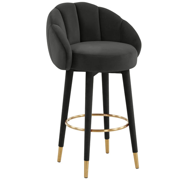 home fashion Myla Swivel Bar & Counter Stool Black