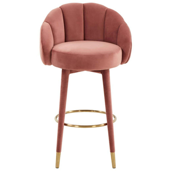 Home Fashion Myla Swivel Bar & Counter Stool Salmon