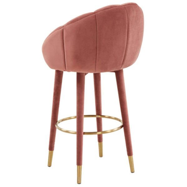 Home Fashion Myla Swivel Bar & Counter Stool Salmon