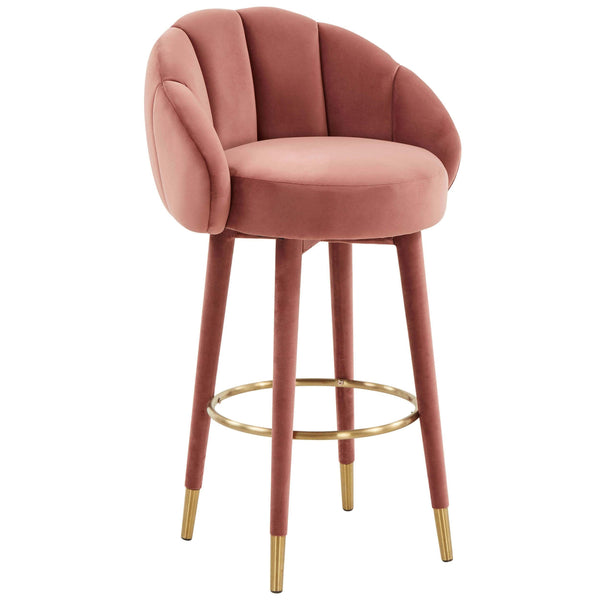 home fashion Myla Swivel Bar & Counter Stool Salmon