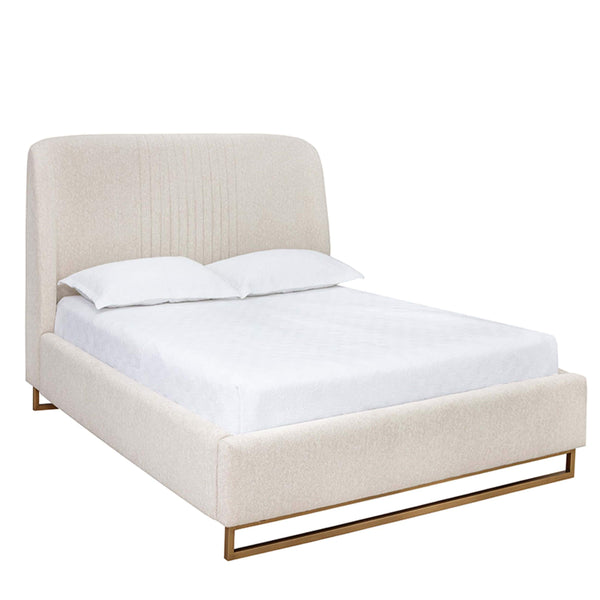 home fashion Nevin Bed Queen Dove Cream