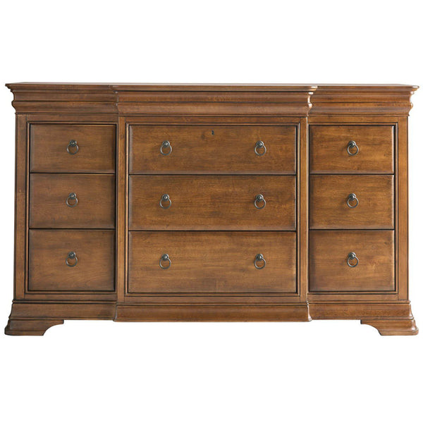 Home Fashion New Lou 12 Drawer Dresser Cognac