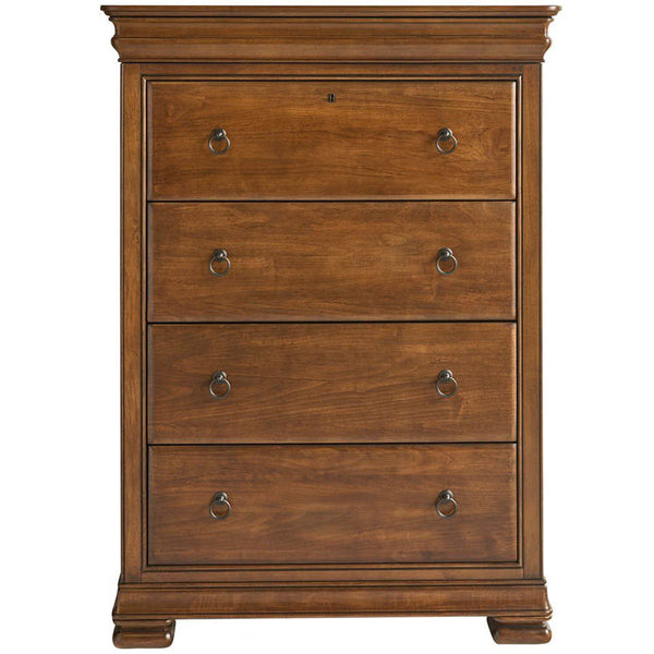 Home Fashion New Lou 4 Drawer Chest Cognac