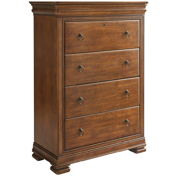 home fashion New Lou 4 Drawer Chest Cognac