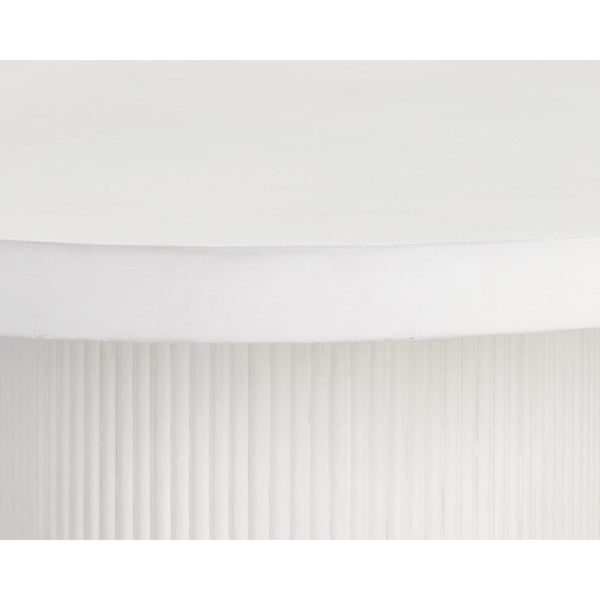 Home Fashion Nicolette 40" Round Dining Table White