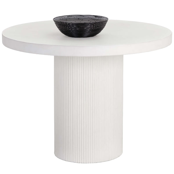 Home Fashion Nicolette 40" Round Dining Table White