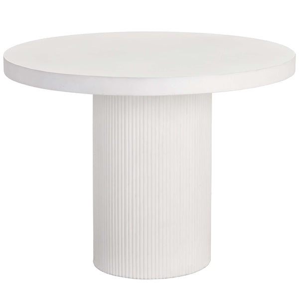 home fashion Nicolette 40" Round Dining Table White