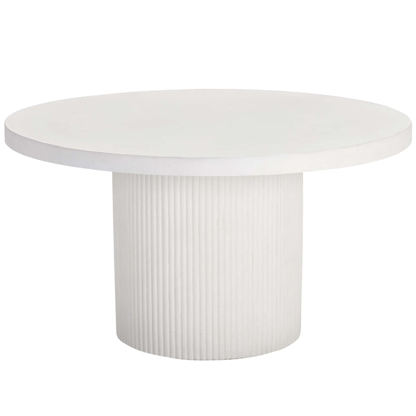 home fashion Nicolette 55" Round Dining Table White