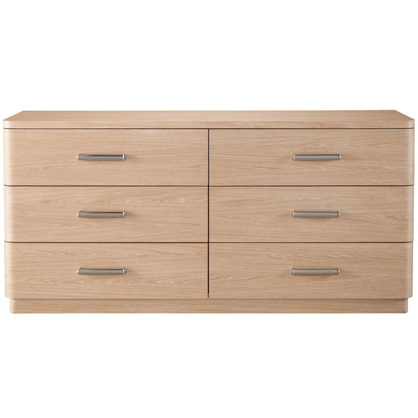 Home Fashion Nomad 6 Drawer Dresser White Oak