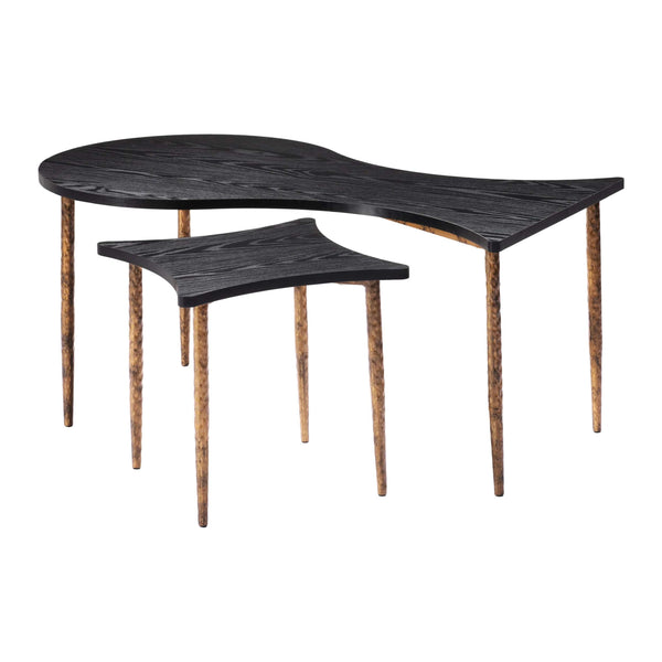 Home Fashion Norden Coffee Table Black Set Of 2