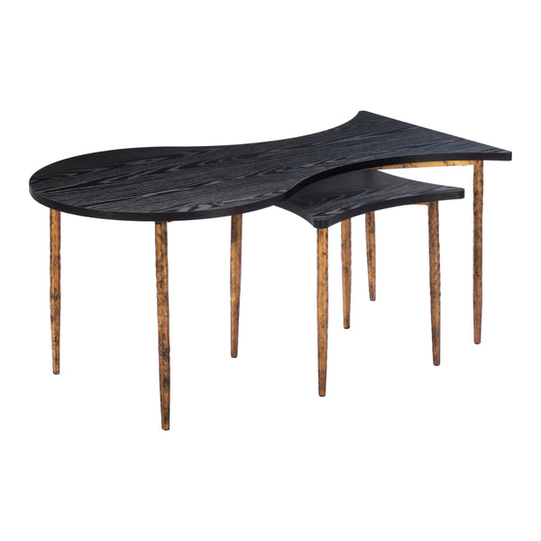 Home Fashion Norden Coffee Table Black Set Of 2
