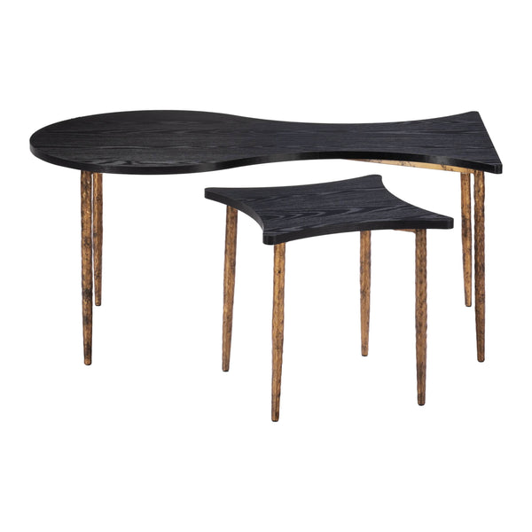 Home Fashion Norden Coffee Table Black Set Of 2