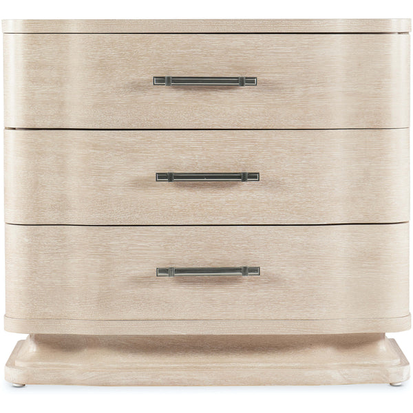 Home Fashion Nouveau Chic 3 Drawer Nightstand