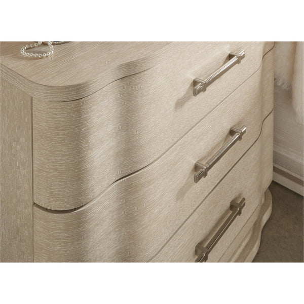 Home Fashion Nouveau Chic 3 Drawer Nightstand