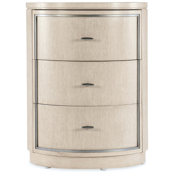 Home Fashion Nouveau Chic Round Nightstand