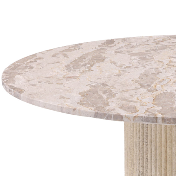 Home Fashion Nyla Round Dining Table Light Natural