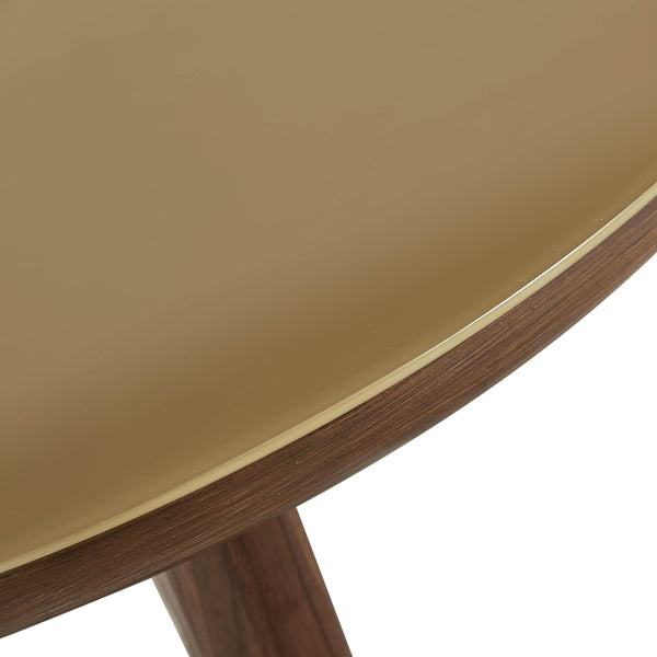Home Fashion Oani Round Dining Table Walnut