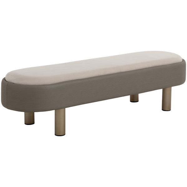 home fashion Odella Bench Meg Taupe/Porcini Taupe