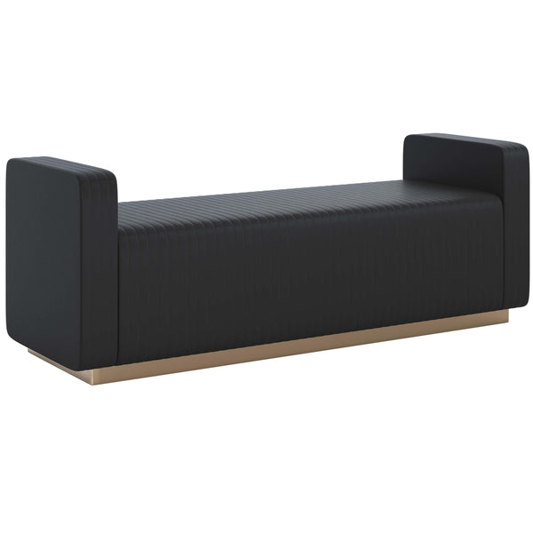 Home Fashion Odette Bench Maven Black