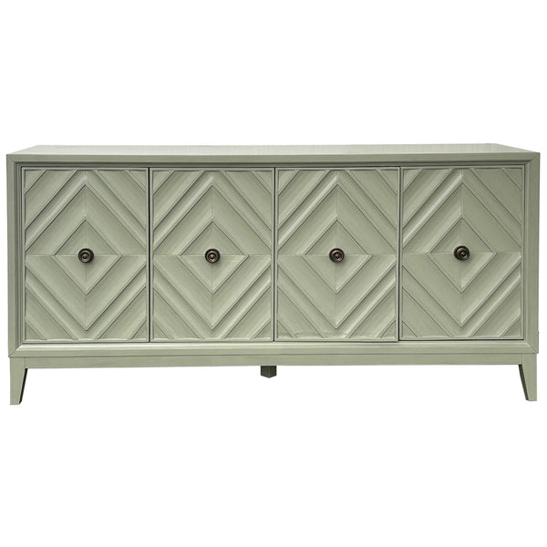 Home Fashion Oliver 4 Door Sideboard Green