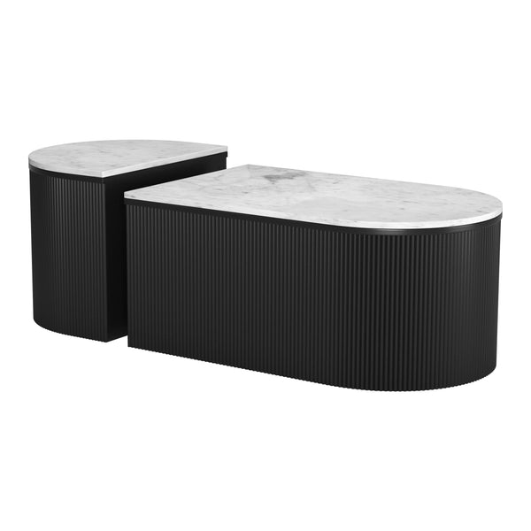 home fashion Ormara Coffee Table White Set of 2
