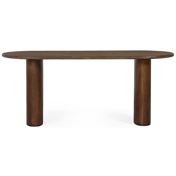 Home Fashion Ovale Oval Dining Table Porto Dark