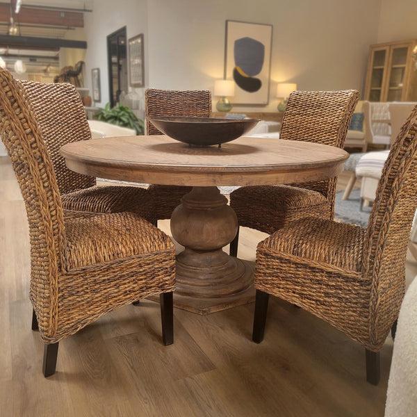 Home Fashion Padilla Round Dining Table Natural