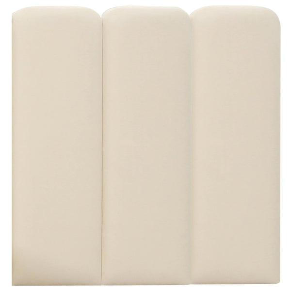 Home Fashion Palani Velvet Bed W/ Wings Cream