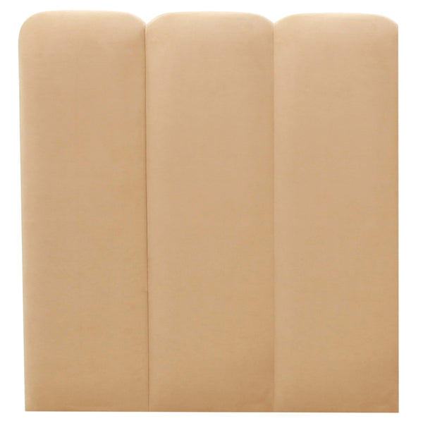 Home Fashion Palani Velvet Bed W/ Wings Honey