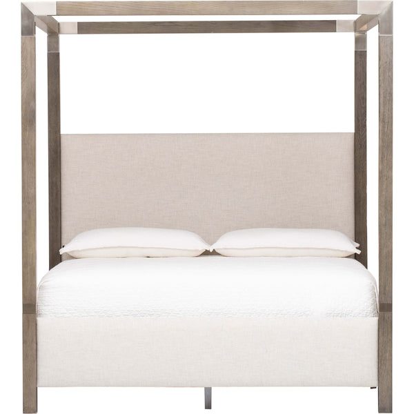 Home Fashion Palma Upholstered Canopy King Bed