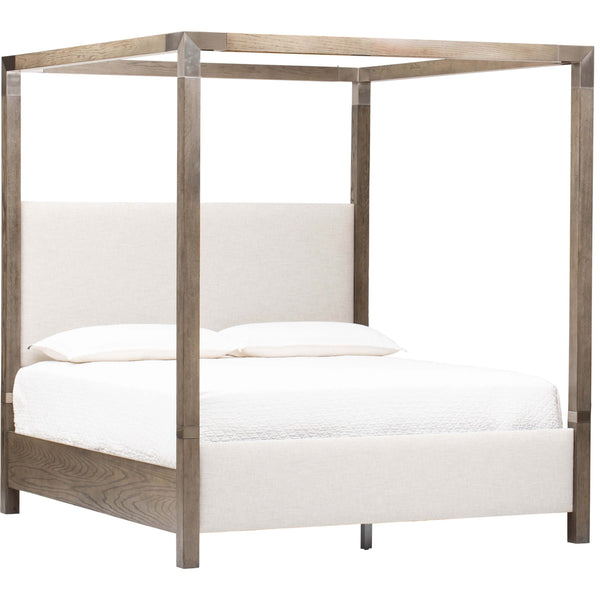 Home Fashion Palma Upholstered Canopy King Bed
