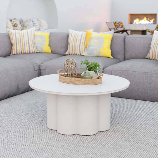 Home Fashion Palmier Coffee Table White