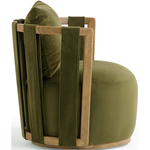 Home Fashion Paolo Swivel Chair Green