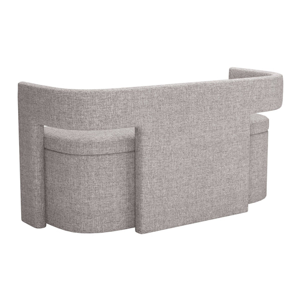 Home Fashion Papua Storage Bench Gray