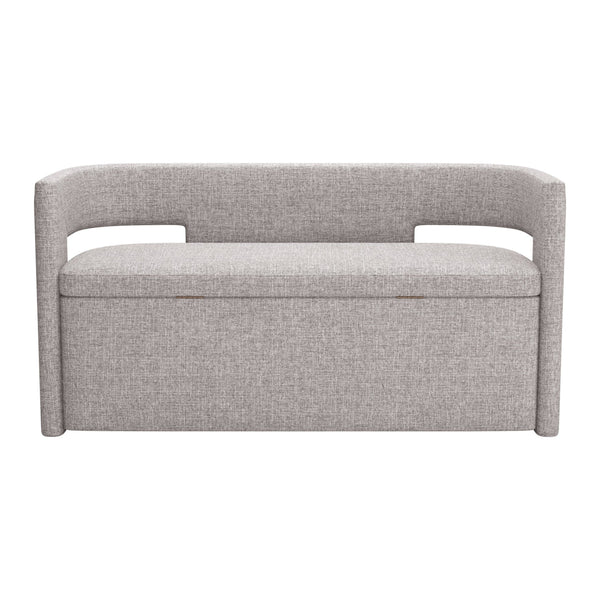 Home Fashion Papua Storage Bench Gray