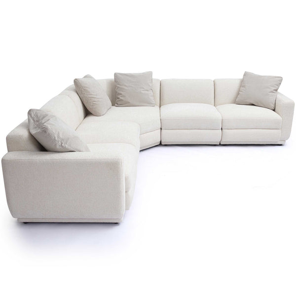 Home Fashion Perry Modular L-Sectional Cream