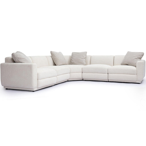 Home Fashion Perry Modular L-Sectional Cream
