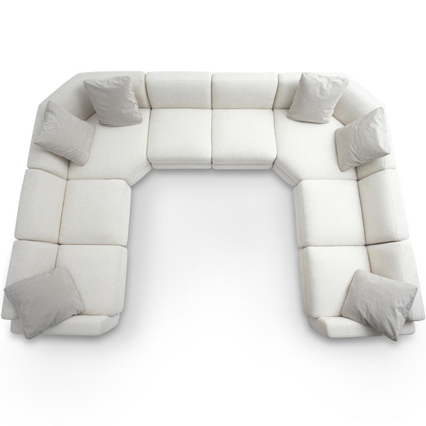 Home Fashion Perry U-Sectional Cream