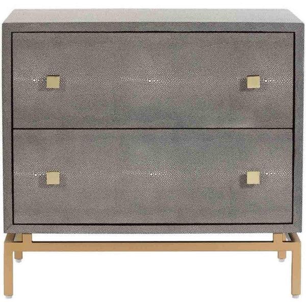 Home Fashion Petra Shagreen Nightstand
