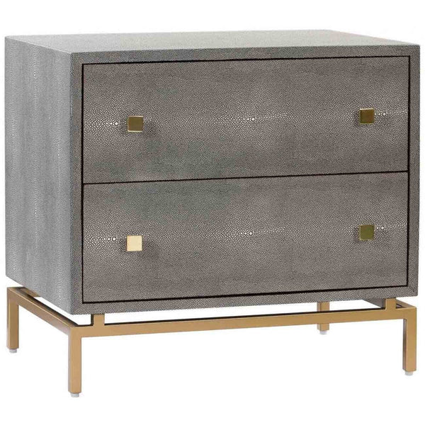 Home Fashion Petra Shagreen Nightstand