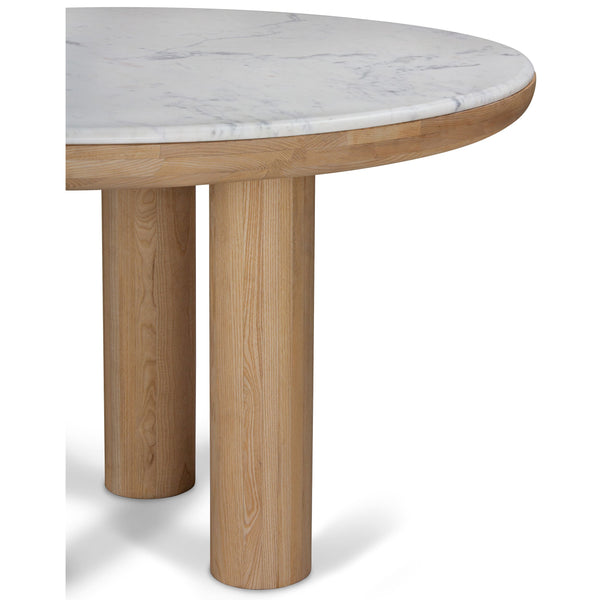 Home Fashion Pillar Round Dining Table Calm Nature