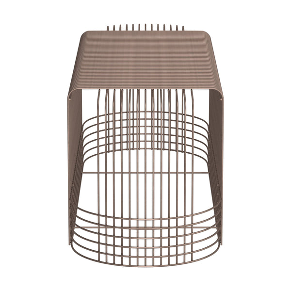 Home Fashion Pitch Coffee Table Bronze Set Of 3