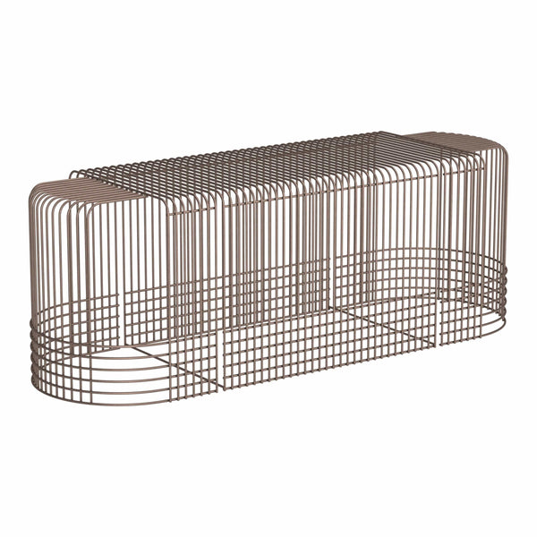 Home Fashion Pitch Coffee Table Bronze Set Of 3