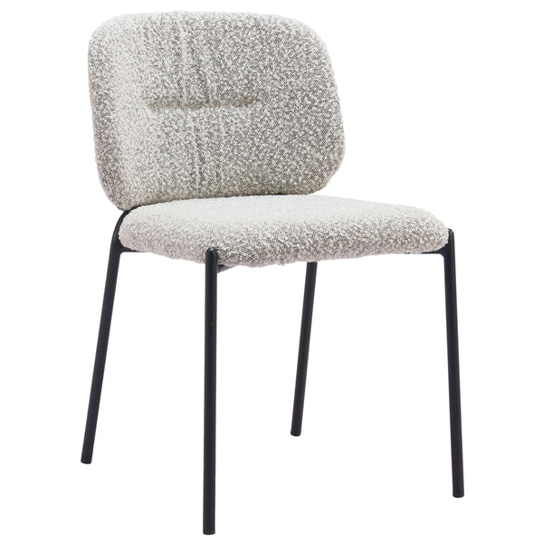 home fashion Plat Dining Chair Gray Set of 2