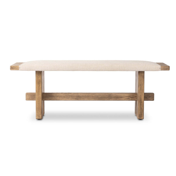 Home Fashion Poe Bench Hampton Cream By Four Hands